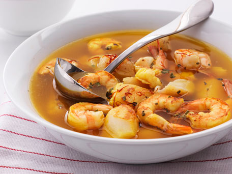 Seafood Stew in Saffron Broth