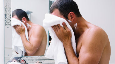 Man with Towel