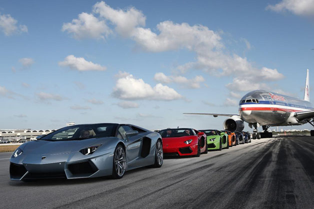 Lamborghini Aventador Roadsters arrive in Miami