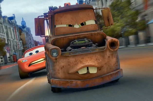 Tow Mater and Lightning McQueen star in Disney's Cars