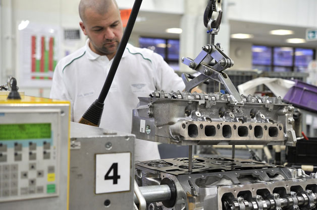 Bentley W12 engine assembly