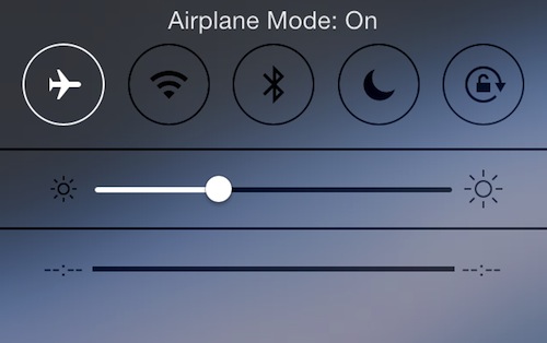 airplane mode iphone