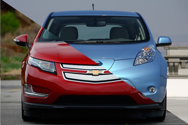 Chevy volt and nissan leaf #9