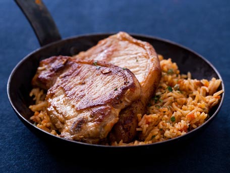 Pork chops with rice recipes