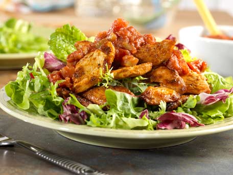 Southwest Salsa Chicken with Fresh Greens