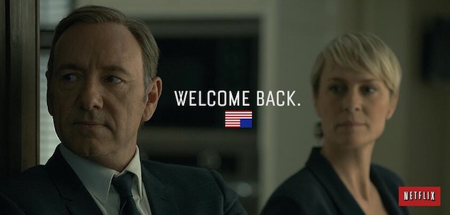 House of Cards season two is ready for viewing on Netflix