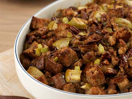 X WholeGrain Stuffing with Apples Sausage and Pecans Frances Janisch