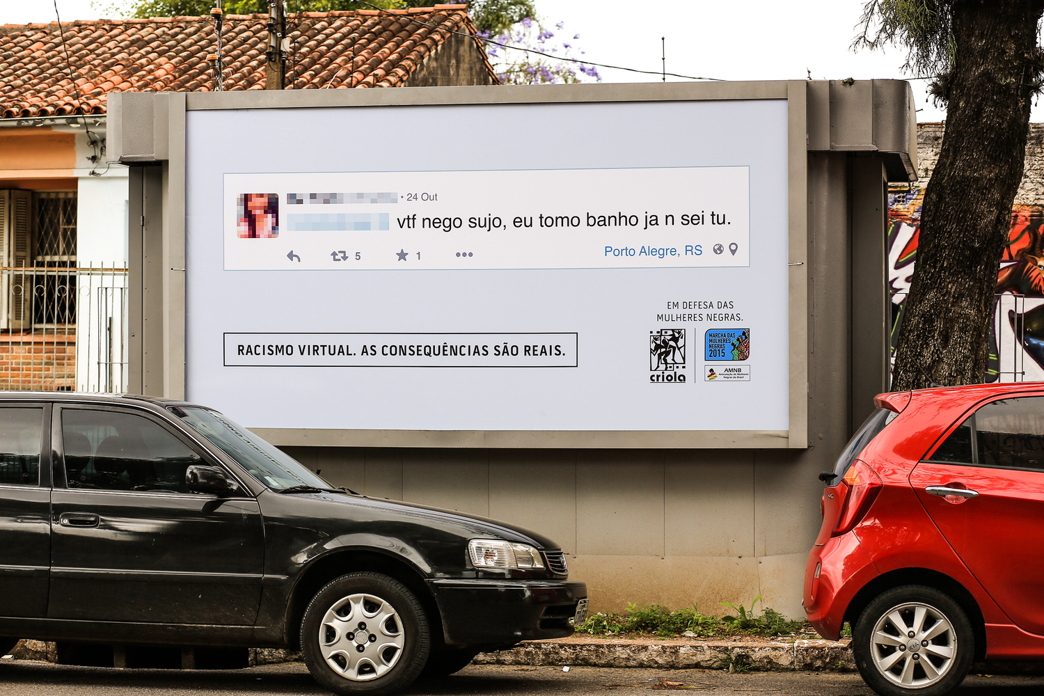 Post a racist comment online, see it on a billboard near your house