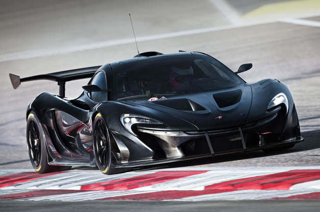 McLaren P1 GTR prototype on track in Bahrain