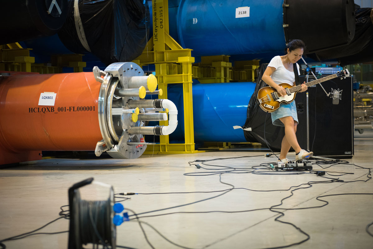 Watch the rock band Deerhoof experiment with sound at CERN
