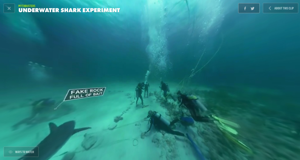 photo of Discovery launches short-form VR videos, starting with sharks image
