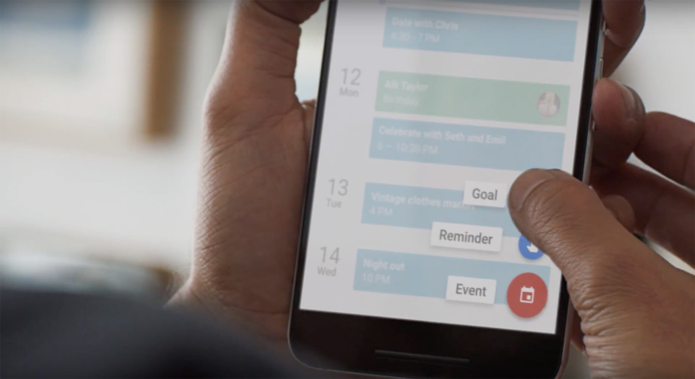Google Calendar wants you to achieve your goals