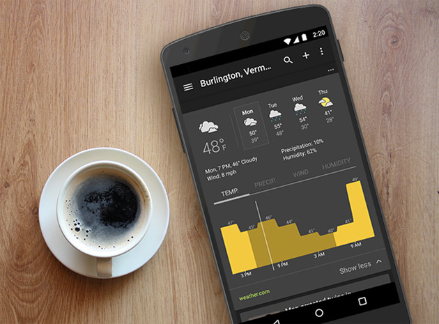 Google News and Weather's new look on Android