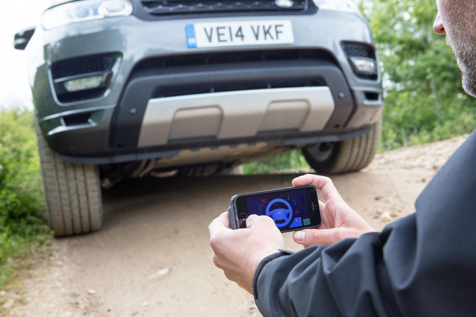 Controlling a Range Rover Sport with a phone