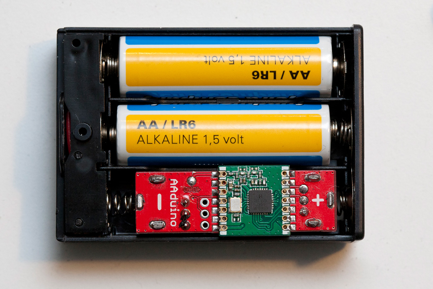 Arduino clone is as small as an AA battery