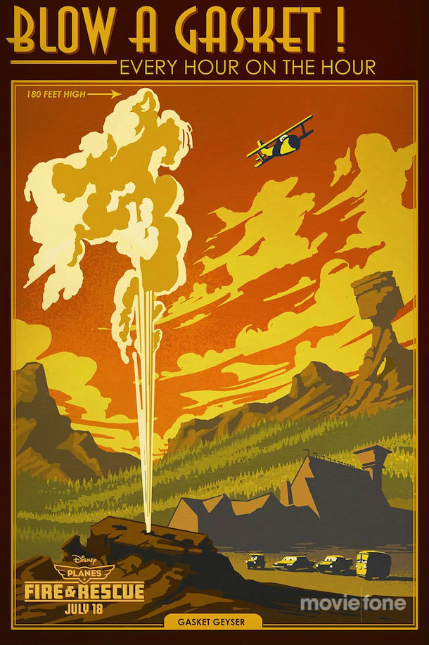 planes fire and rescue vintage posters