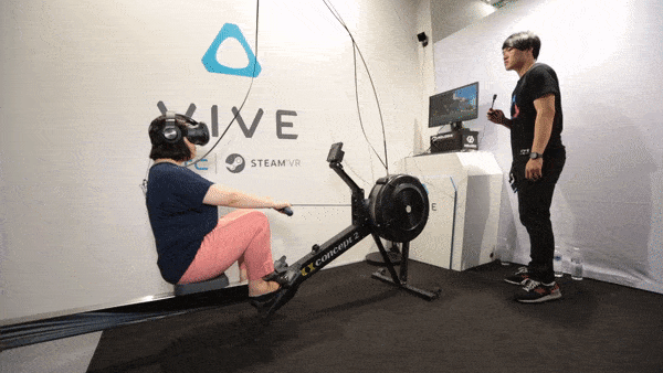 VR rowing turns a workout into a vacation