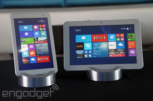 Toshiba's new tablets are aggressively priced, especially its $110 Android slate
