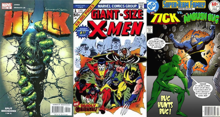 cliche comic book covers, break on through to the other side