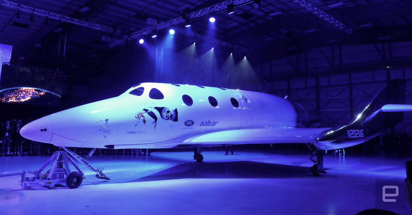 Virgin Galactic unveils the new SpaceShip Two, named the VSS Unity