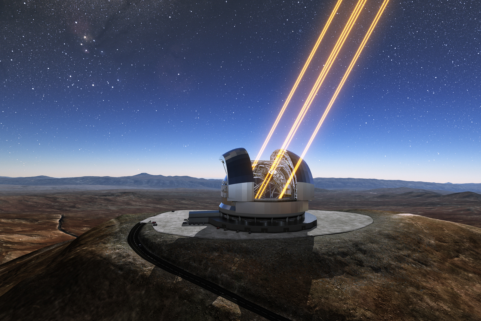 photo of Construction starts on the world's largest optical telescope image