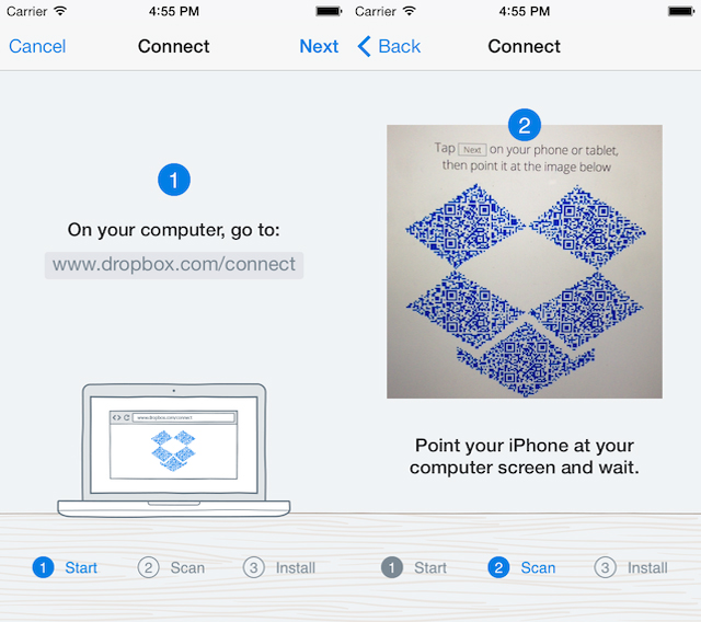 how to connect with someone on dropbox support