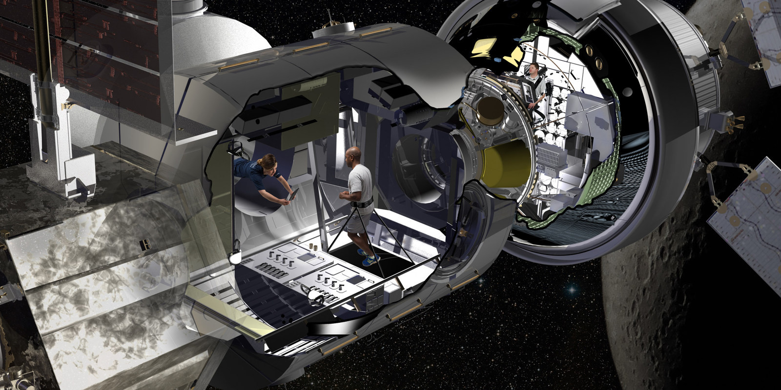 photo of NASA backs deep space habitat made with old ISS cargo module image