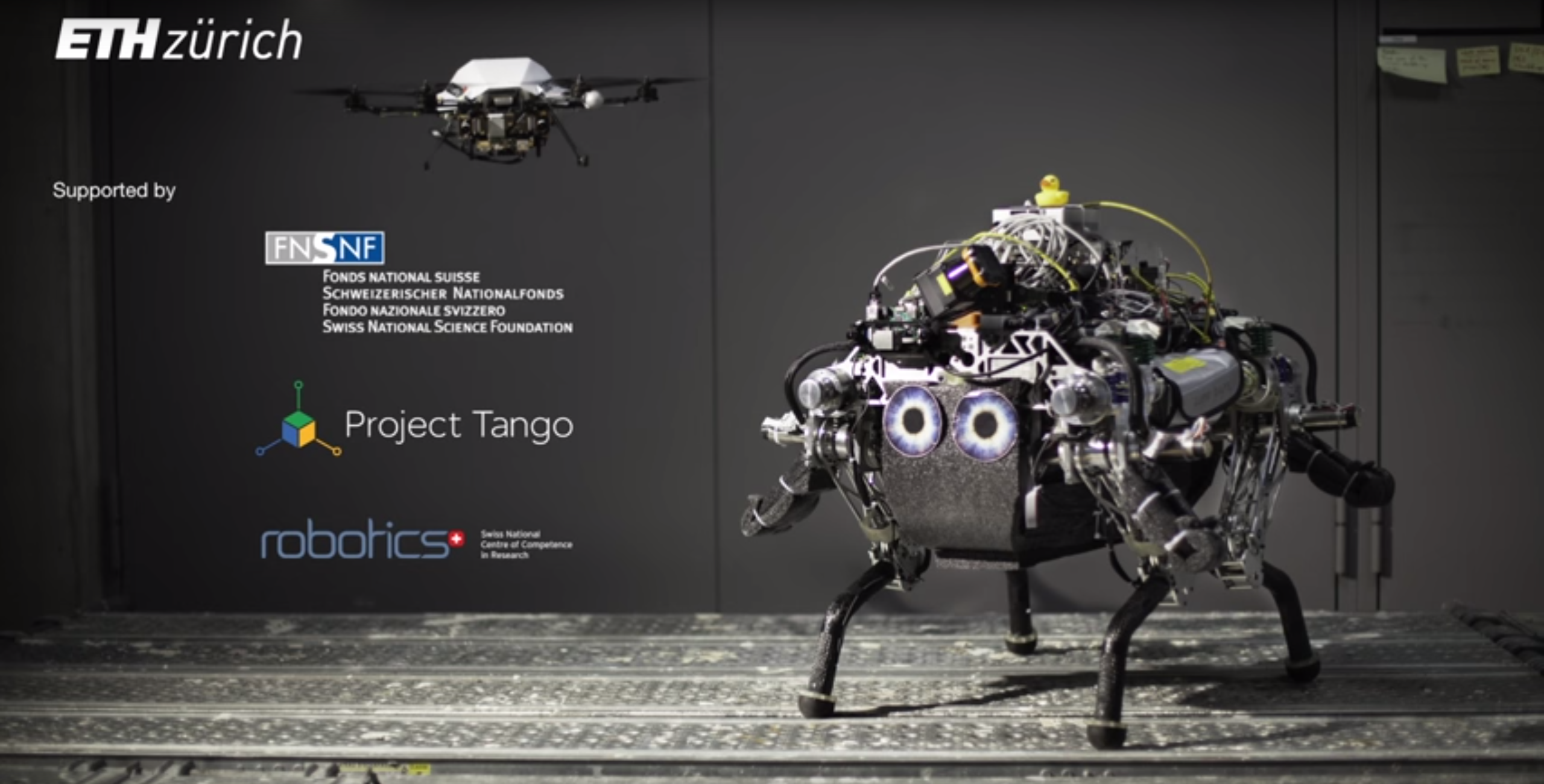 photo of Four-legged bot uses drone sidekick to avoid rough terrain image