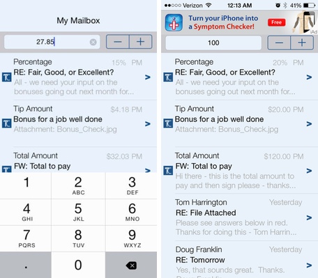 photo of Daily App: Tipcognito is a tip calculator masquerading as email client image