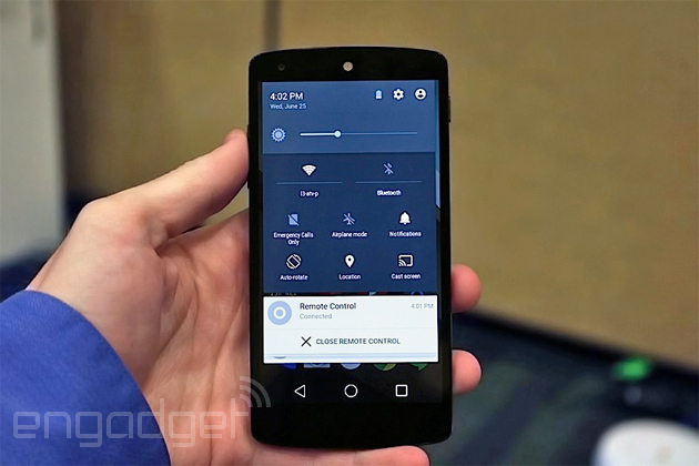 We just played with Android's L Developer Preview