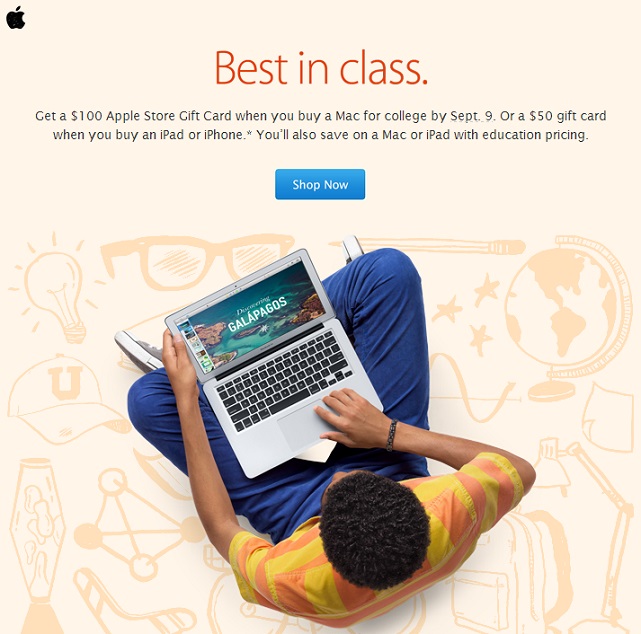 photo of Heading to college? Buy a Mac and receive a $100 Apple Store Gift Card image