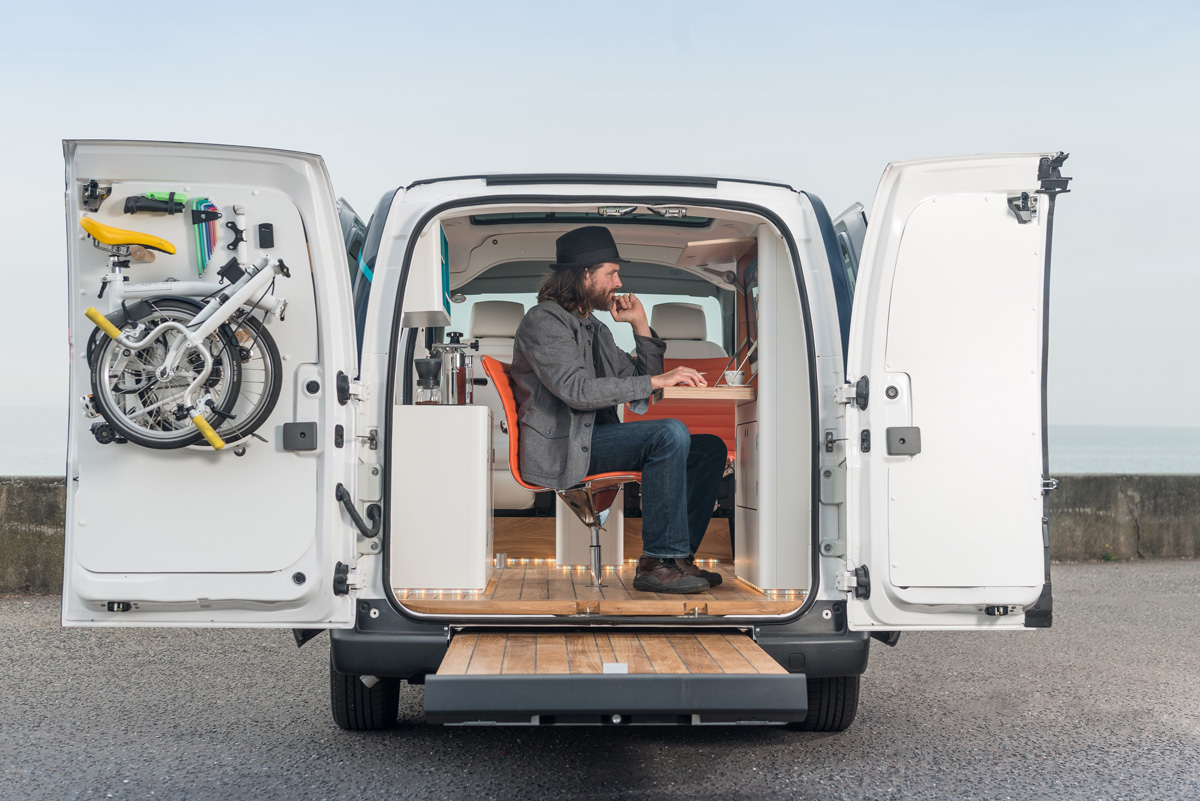 The future of working: Nissan e-NV200 WORKSPACe is the worldâs first all-electric mobile office