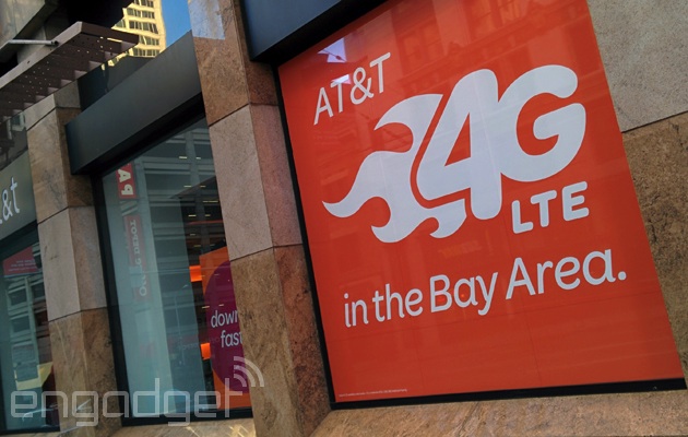 AT&T LTE ad at a San Francisco store