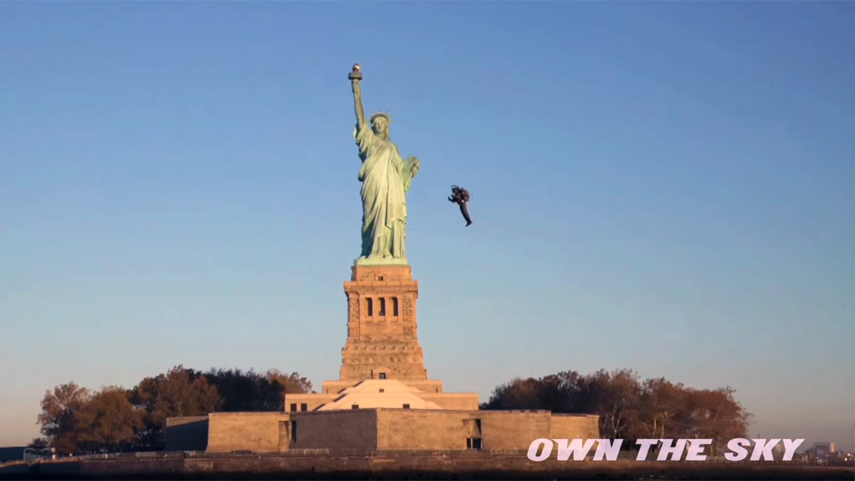 Jetpacking around Lady Liberty
