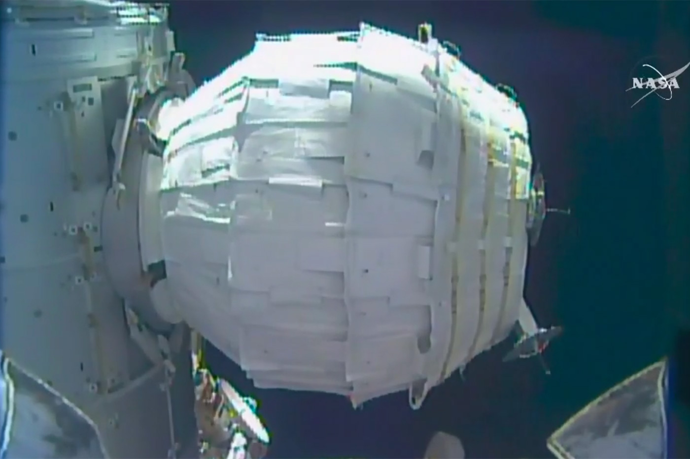 NASA successfully puffs up its inflatable space habitat