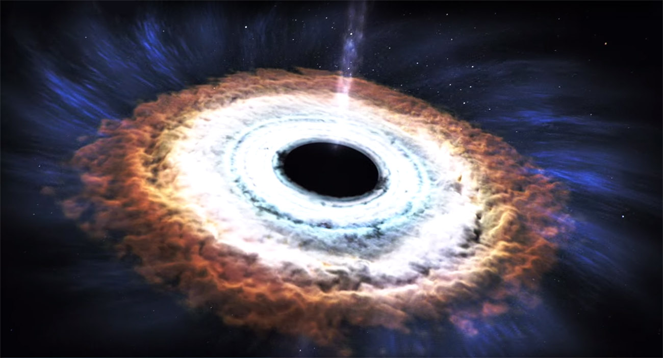 photo of Black hole ejects massive energy jet after devouring a star image