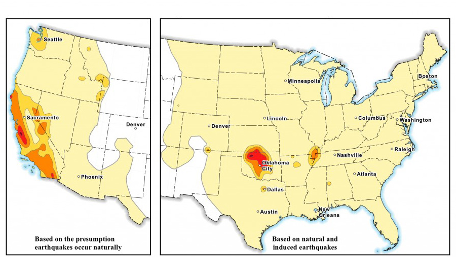 Drilling makes Oklahoma as earthquake-prone as California