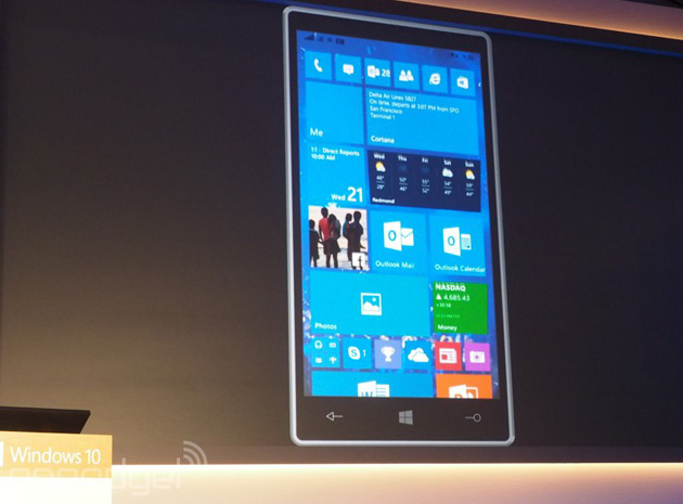 Windows 10 on smartphones