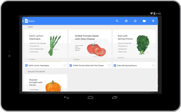Google releasing standalone mobile apps for editing docs, spreadsheets and presentations
