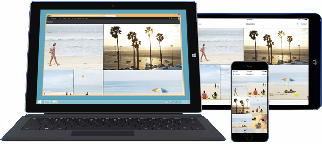 OneDrive's new photo interface