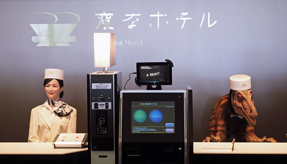 Meet the faces of Japan's first robot-staffed hotel