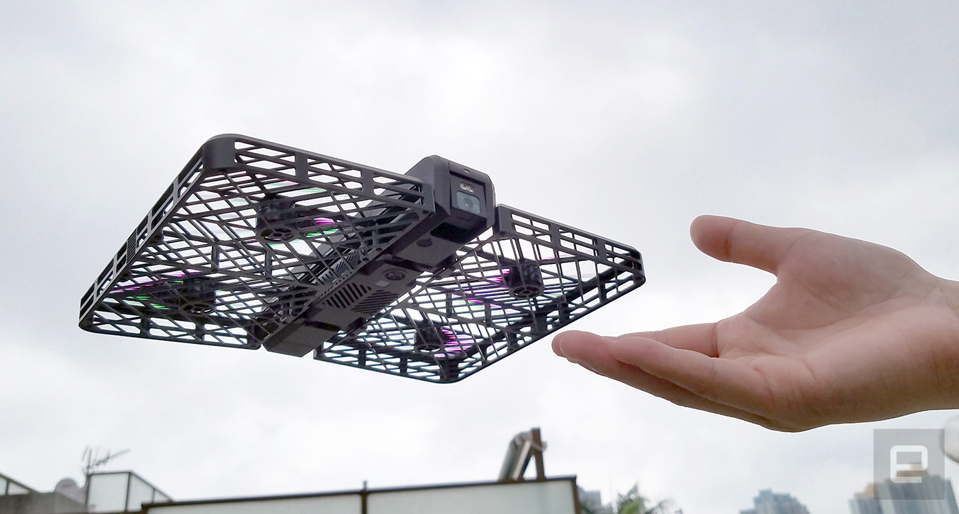 Hover Camera is a safe and foldable drone that follows you