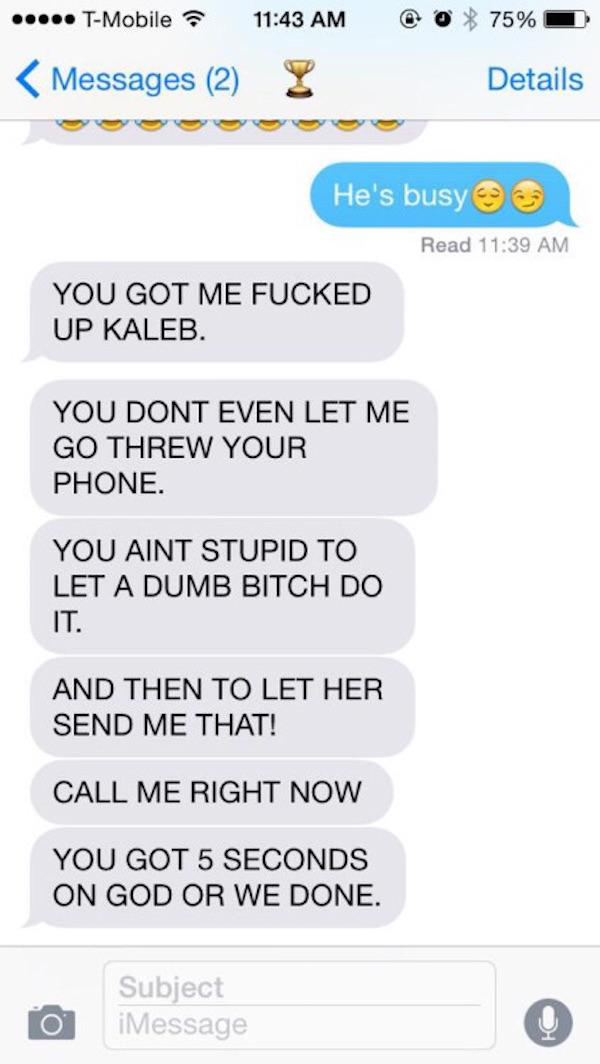 This Guy Probably Regrets Pissing His Girlfriend Off With This Single Text