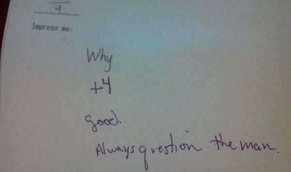 The Funniest Extra Credit Questions Teachers Have Ever Asked