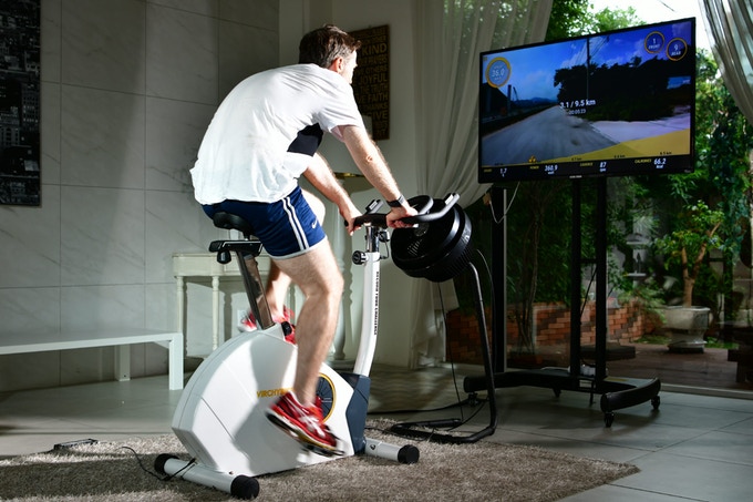 photo of Virchybike Lite indoor bike puts you in the heat of the race image