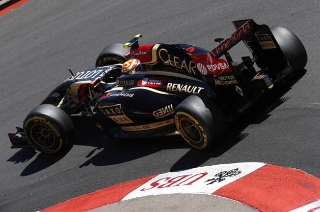 Pastor Maldonado's Lotus at the 2014 Monaco Grand Prix