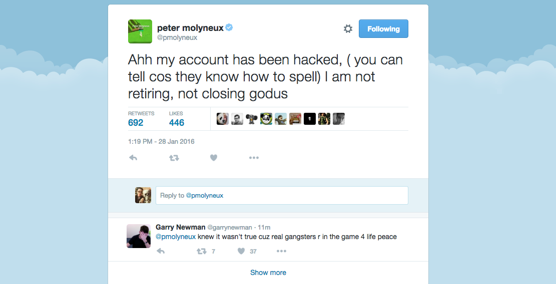 No, &#039;Fable&#039; designer Peter Molyneux isn&#039;t retiring today