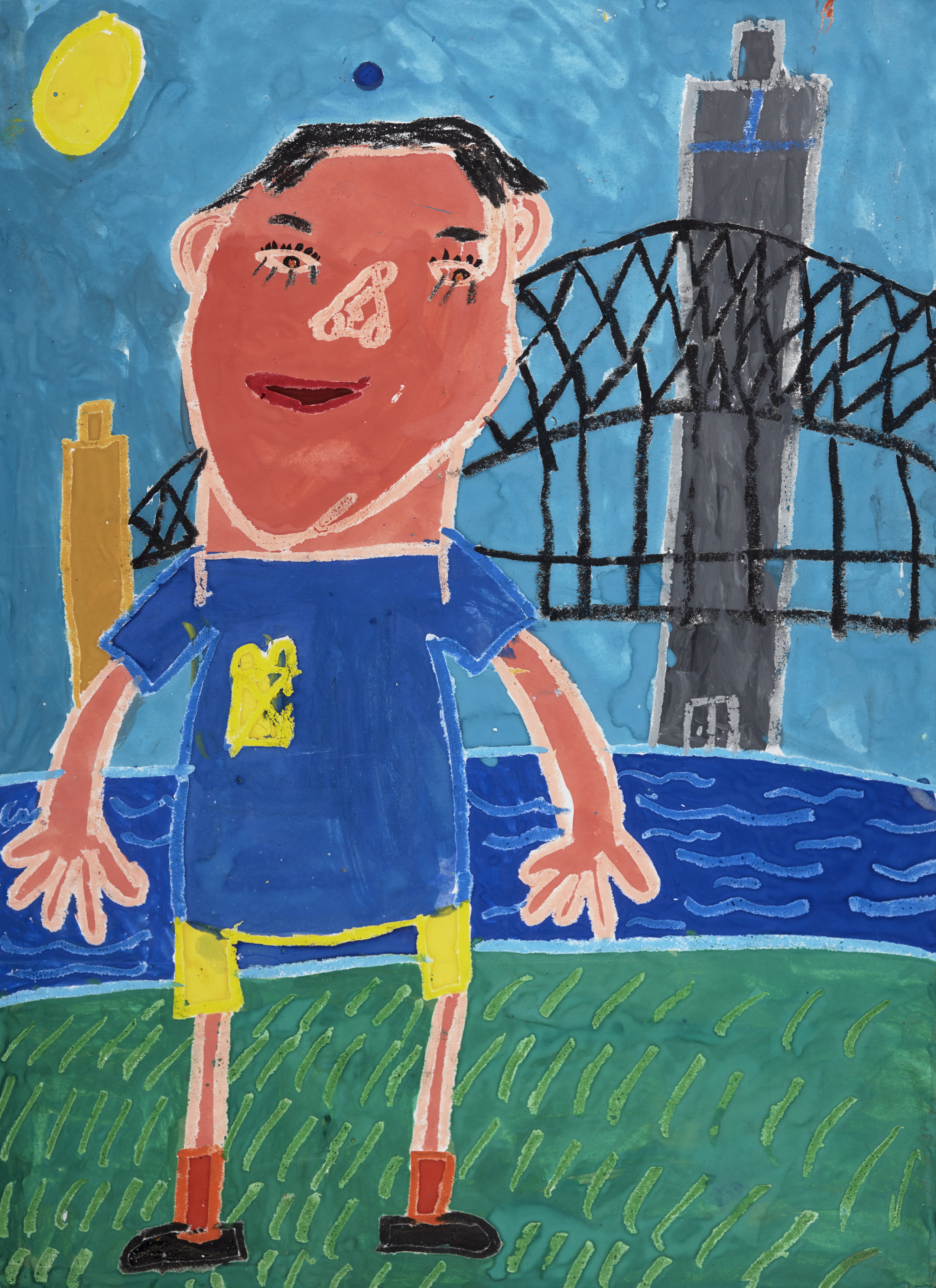 2016 Young Archie competition, 5ï¿½8 years finalist Alexander Bennett Age 8 Wahroonga, NSW   EMBARGOED TILL 7 JULY ***This image may only be used in conjunction with editorial coverage of the exhibition, Young Archie competition,  16 July - 9 Oct, at the Art Gallery of New South Wales. This image may not be cropped or overwritten. Prior approval in writing required for use as a cover. Caption details must accompany reproduction of the image. *** Media contact: Hannah.McKissock-Davis@ag.nsw.gov.au  *** Local Caption *** EMBARGOED TILL 7 JULY ***This image may only be used in conjunction with editorial coverage of the exhibition, Young Archie competition,  16 July - 9 Oct, at the Art Gallery of New South Wales. This image may not be cropped or overwritten. Prior approval in writing required for use as a cover. Caption details must accompany reproduction of the image. *** Media contact: Hannah.McKissock-Davis@ag.nsw.gov.au