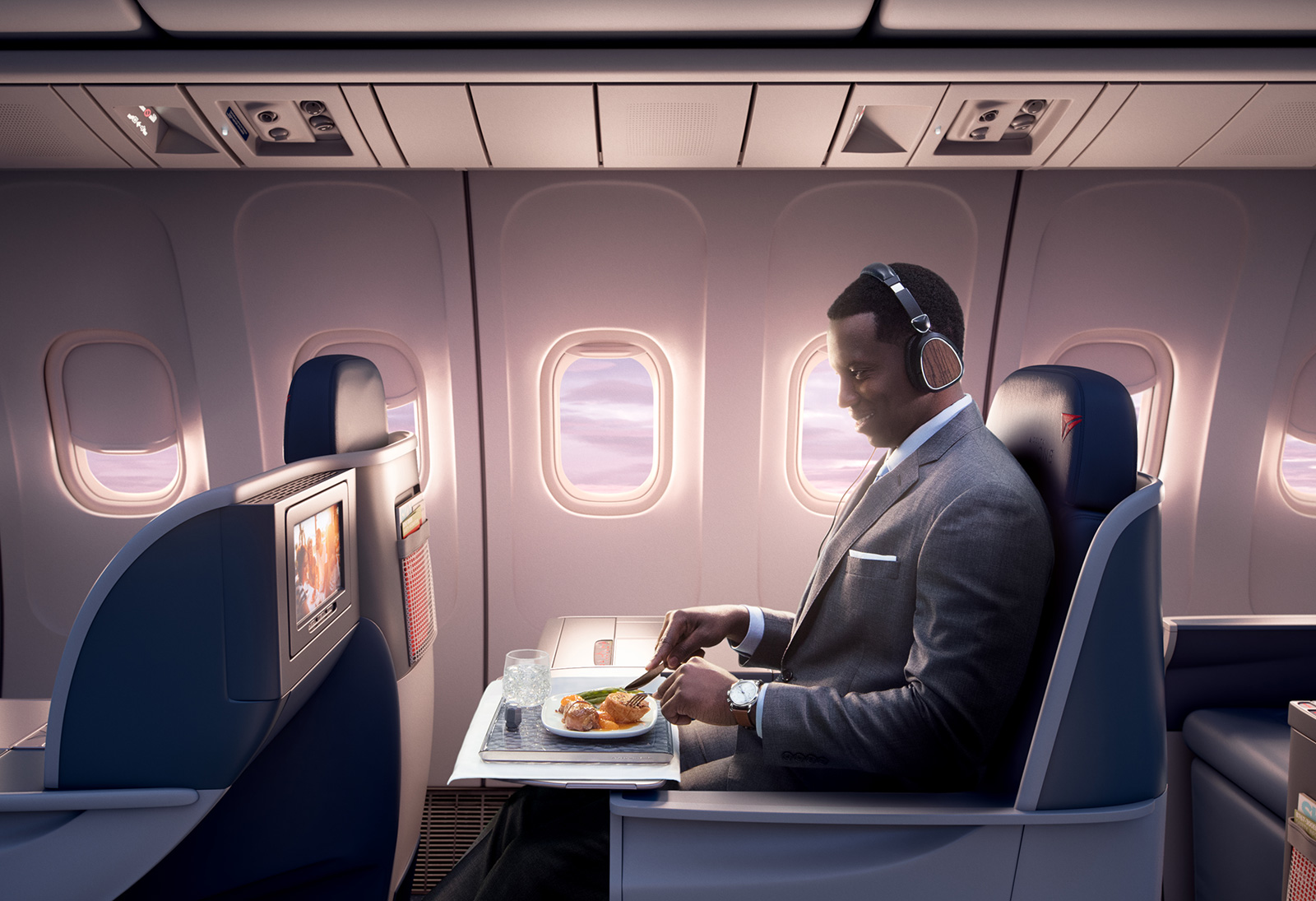 photo of Delta's new premium headsets will make first class feel better image