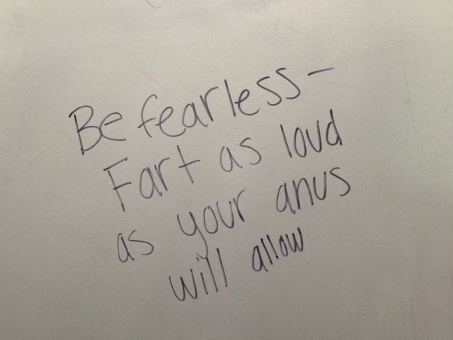 15 Bathroom Stall Messages That Will Totally Change Your Life